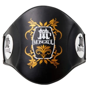 MONGKOL Boxen MuayThai Bauchpolster Schutz leicht MMA Magic Tape Gym schwarz - Bild 1 von 6