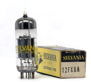 12FX8A/12FX8 SYLVANIA NOS CANADÁ Tubo Tubo Lámpara Válvula Válvula - Imagen 1 de 1