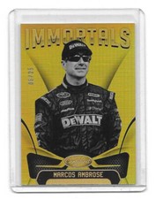2018 Certified Racing NASCAR Immortals MIRROR GOLD Marcos Ambrose 9/25 CARD #89