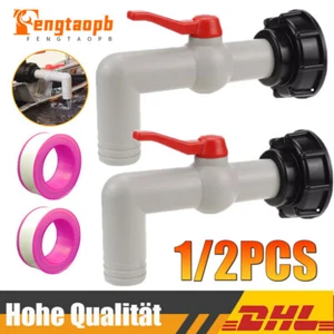 Auslaufhahn IBC Tank Adapter IBC Tank Ablasshahn Auslassventil Kugelauslaufhahn - Bild 1 von 21