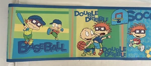 NICKELODEON RUGRATS Crew Wall Border Blue Edges Boy Nursery NK2103B Vtg NEW - Picture 1 of 6