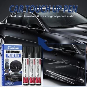 3pcs Touch Up Paint Pen Car Scratch Removal Repair Tool Maintenance Care(Black) - Picture 1 of 7