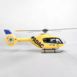 Roban RTF 450Size EC135 Yellow Blue Tail RC Helicopter 4 blades X2 Model - Picture 1 of 8