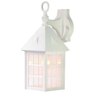 Acclaim Lighting Wall Lantern Sconce 8.5"x6.5"x16" 1Light Textured White Outdoor - Picture 1 of 1