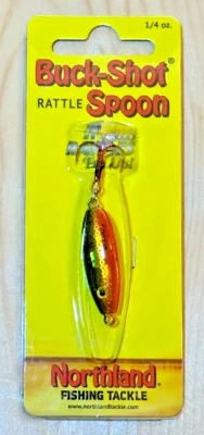 Northland Fishing BUCK-SHOT® RATTLE SPOON, 1/4 oz., Golden Perch , BRS4-23 - Image 1 of 2