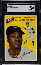 1954 Topps Hank Thompson #64 - SGC 5 EX NY Giants (Original Owner card)