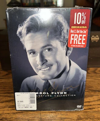 Errol Flynn: The Signature Collection (DVD, 2005, 6-Disc Set) Box Set NEW SEALED - Image 1 of 3