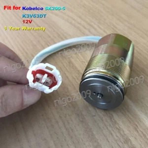 Electroválvula giratoria bomba hidráulica Kobelco SK200-5 12V Kawasaki K3V63DT - Imagen 1 de 6