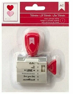 Sello frase giratoria American Crafts de San Valentín - 6 frases - Imagen 1 de 1