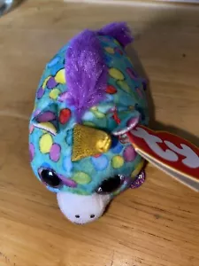 2019 McDonalds Ty Teenie Beanie Plüsch Happy Meal #1 Star Das Einhorn - Bild 1 von 3