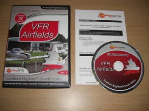 VFR AIRFIELDS Vol 1 Southern England & South Wales Pc PS Add-On Flight Sim X FSX - Picture 1 of 1