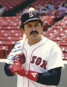 Signed 8x10 TONY ARMAS " 1984 AL HR Champ" Boston Red Sox Autographed photo COA - Picture 1 of 1