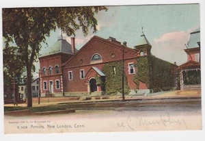 Armory New London CT Connecticut Vintage UDB getönte POSTKARTE Rotograph Co. - Bild 1 von 2