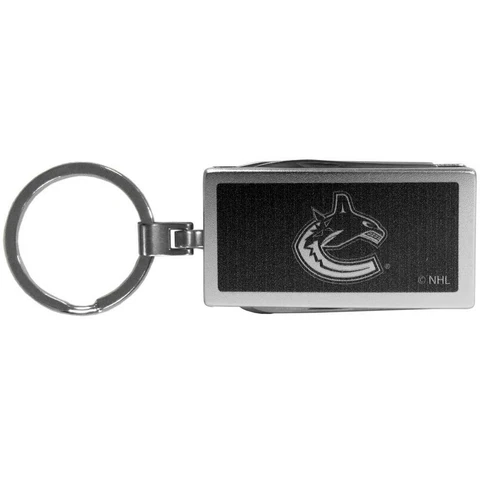 Vancouver Canucks Multi Tool Key Chain [NEW] NHL Swiss Army Knife File Ring Cover