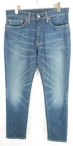 Jeansy męskie Levi's 511 W34/L32 slim fit sznurki nowe zamek błyskawiczny mucha logo niebieskie - Zdjęcie 1 z 9