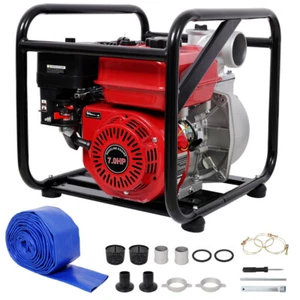 Gasmotor angetriebene Wasserpumpe 3" Einlass & Auslass Durchfluss: 264Gpm 7PS Motor 212CC - Bild 1 von 15