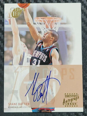 2002-03 TOPPS TEN - SHANE BATTIER - AUTOGRAPH AUTO - Image 1 of 2