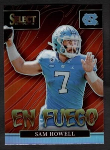 2022 Sam Howell Select Draft Picks Football Silver En Fuego Rookie RC EN-SH - Picture 1 of 2