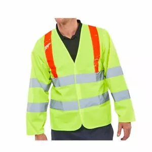 BSeen Langarm Jerkin S/Y & Red Brace - EN ISO20471 / Größe 5XL - Bild 1 von 1