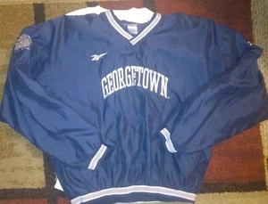 Vintage 90s GeorgeTown Hoyas Embroidered V-Neck Pullover XL Reebok Vintage - Bild 1 von 5
