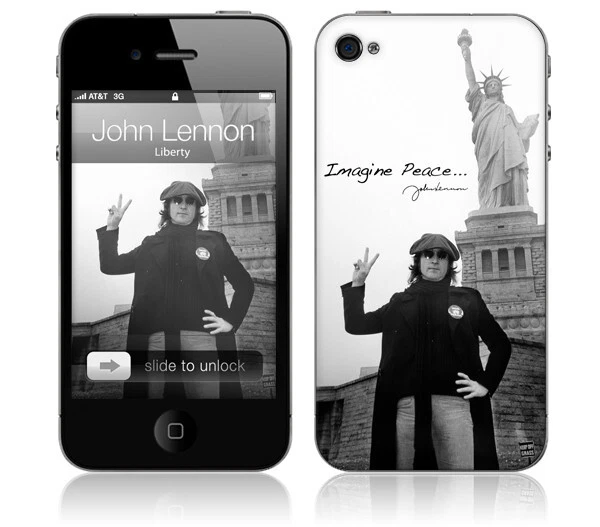 The Beatles John Lennon Statue of Liberty  iPhone 4 Skin NEW - Image 1 of 1