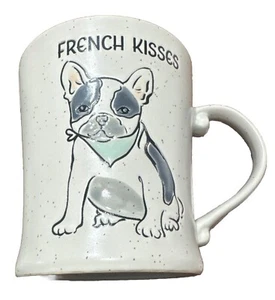New French Bulldog Coffee Mug/Cup "French Kisses" 16oz - Picture 1 of 6