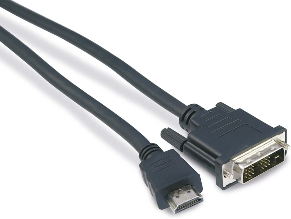 S-IMPULS 77480 1m Anschlußkabel-HDMI Stecker auf DVI-D (24+1) Stecker - Bild 1 von 1