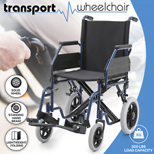 [FDA 承認] 折りたたみ式輸送用車椅子、取り外し可能なアームレスト、スイングアウェイ フットレスト