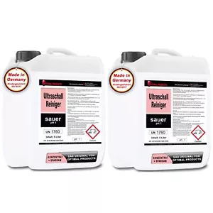 Ultraschallreiniger sauer für Alu ( Aluminium ) und Messing 10 Liter (2 x 5 L) - Bild 1 von 2