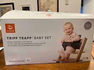 Stokke Tripp Trapp Baby Set Storm Gray New out of Box