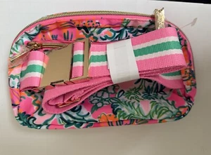 Lilly Pulitzer Perfect Poppy GWP Belt Bag Waist Fanny Pack Soleil Pink Floral - Picture 1 of 6