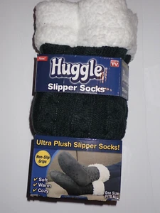 Huggle Ciabatte Calzini Grigio Pile Impugnature Antiscivolo Taglia Unica Come Visto in TV - Foto 1 di 6