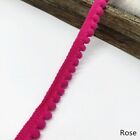 2 yards Pom Pom Trim Ball 12 mm Pompom Fringe Ribbon Sewing Lace Kintted Fabric 