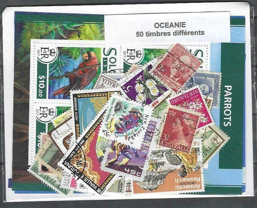 50 estampillas diferentes de Oceanía Foto 1 de 1