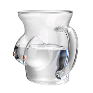 Large Capacity Glass Coffee Mug 480ml with Handle for Milk Juice Breakfast Use - Picture 1 of 12