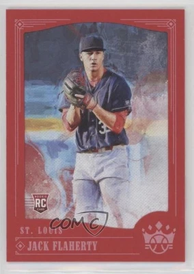 2018 Panini Diamond Kings SP Red Frame Jack Flaherty #124 Rookie RC - Image 1 of 2