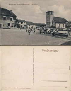 CPA Montreux-Château Soldaten auf dem Marktplatz 1915 - Picture 1 of 3