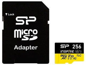5902887070815 Memory card microSDXC Inspire 256GB UHS-I U3 A2 V30 4K TLC SILICON - Picture 1 of 2