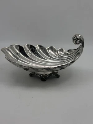 Boat Shaped Footed Serving Bowl. Mexican Sterling Silver Sanborns. 8 1/4" 532g - Image 1 of 4