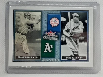 Frank Baker / Babe Ruth 2002 Fleer Fall Classic - Rival Factions #2 RF - - Image 1 of 2