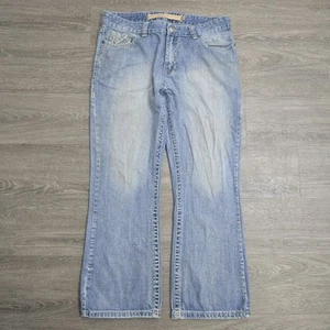 Pantalones de mezclilla de vaquero Rock and Roll doble barril relajados corte bota azules para hombre 36x32 - Imagen 1 de 24
