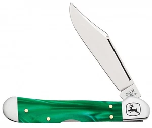 Custodia xx coltelli John Deere Mini Copperlock verde perla kirinite 15774 - Foto 1 di 1