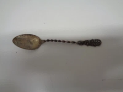 Cuchara de recuerdo vintage Salt Lake City Utah Saltair Beach Resort Sterling Demi Foto 1 de 4