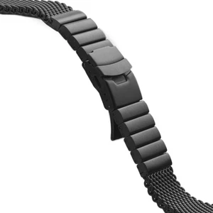 Milanaise Mesh Bracelet Montre 22 24 Inox Extra Massif 4,5 -5 MM Poli Mat - Picture 1 of 17