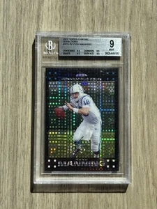 2007 Peyton Manning Topps Chrome Xfractors #TC5 BGS 9 Indianapolis Colts - Picture 1 of 2