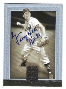 Signed GEORGE KELL "HOF 83" Detroit Tigers 2005 Donruss Greats card #32 COA - Picture 1 of 1