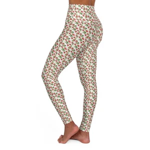 Leggings Yoga Vita Alta Fitness | Fragole (PG-PT-119) - Foto 1 di 25