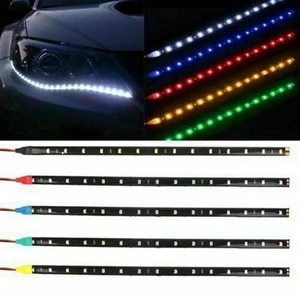 Car LED Strip Light 15SMD Ambient Lights Auto Cable 30CM DC 12V Flexible Light - Picture 1 of 64