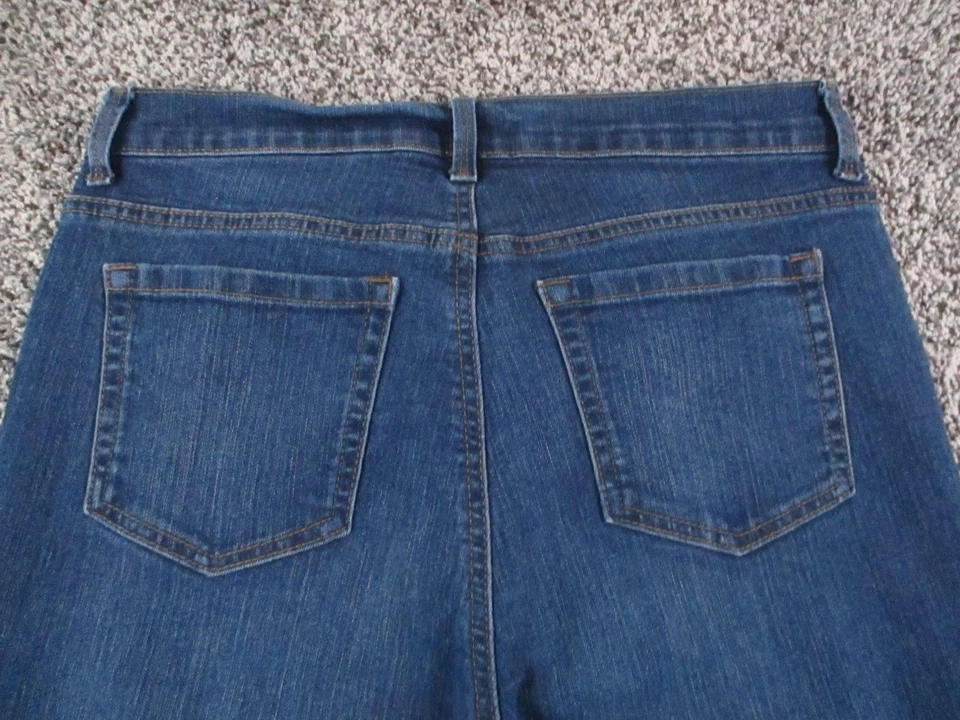 Pantalones de mezclilla Style & Co para mujer 10P azul pierna recta elásticos tiro medio 29x26 Foto 1 de 4