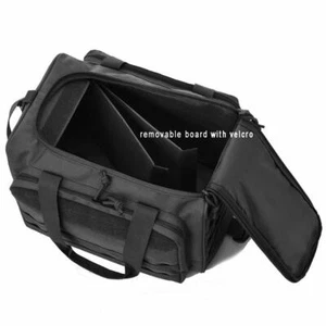 Schwarze taktische Waffe Schießstand Tasche Molle Deluxe Pistol Seesack - SCHNELLER VERSAND - Bild 1 von 8